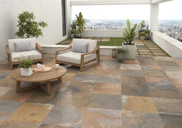 Carrelage effet pierre de Bali STN VERMONT - couleur MULTICOLOR 60x60cm