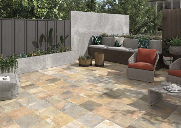 Carrelage effet pierre de Bali STN VERMONT - couleur MULTICOLOR 60x60cm