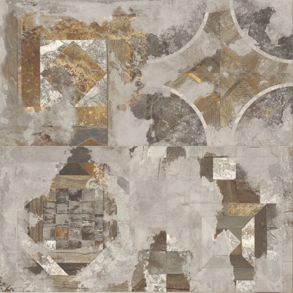 Carrelage patchwork pierre de Bali GEOLOGY de Century Ceramica - HABITAT