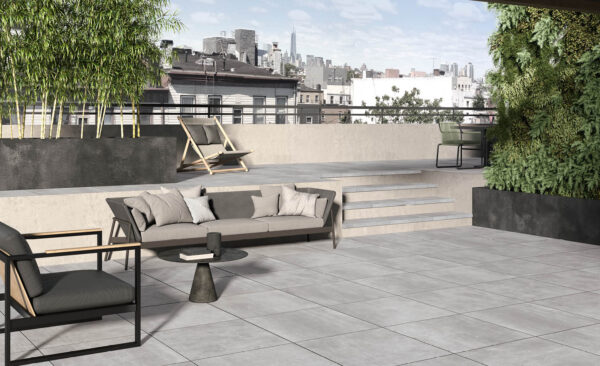 Carrelage extérieur antidérapant Unicom Starker ICON - couleur DOVE GREY