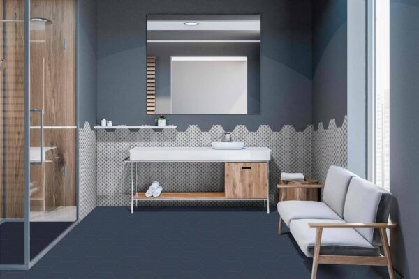 Tomettes hexagonales carrelage Diffusion Céramique DOLCE VITA
