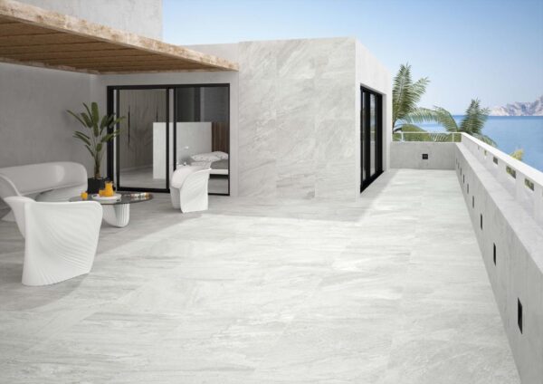 Carrelage imitation pierre STN ICARIA - couleur BLANCO