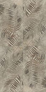 Carrelage grand format 60x120cm imitation papier peint Dado WALLPAPERS - motif BRONZE FERN
