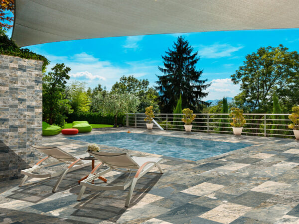 Carrelage pierre de Bali pour piscine / terrasse / intérieur New Tiles - référence BALI NT010