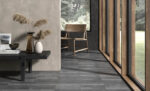 Carrelage sol effet pierre et béton Unicom Starker HERITAGE - couleur CARBON 7.5x30cm