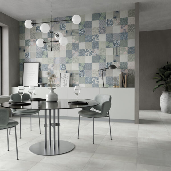 Carrelage Dado PAINT - couleur WHITE et patchwork Paint Décor