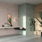 Carrelage Dado PAINT - couleur SALVIA, ROSE et GREY