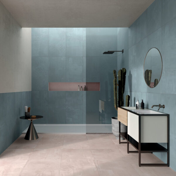Carrelage Dado PAINT - couleur BLUE, ROSE et WHITE