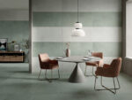 Carrelage Dado PAINT - couleur SALVIA et WHITE