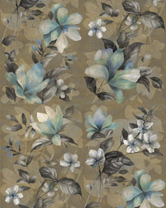 Carrelage grand format 60x120cm imitation papier peint Dado WALLPAPERS - motif FIORE ORO