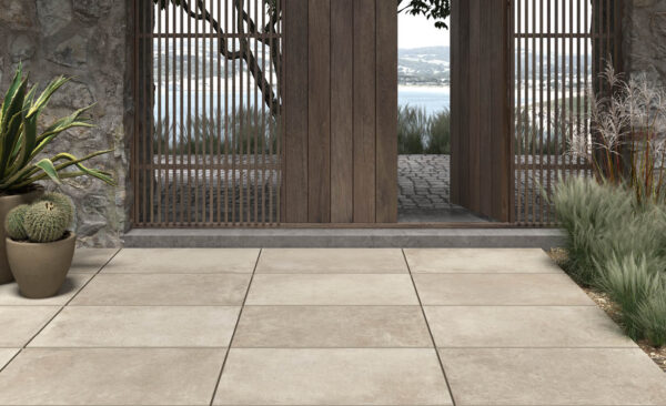 Dalle grès cérame 2cm - carrelage italien Unicom Starker HERITAGE - coloris SAND
