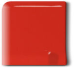 Angle d'encadrement de cimaise droite - Finition pour carrelage METRO Diffusion Céramique - couleur ROUGE VIF MEF0505A05