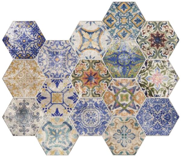Carrelage hexagonal patchwork mexicain Itt VERACRUZ