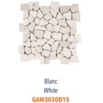 Galets Bali Diffusion Céramique - Plats marbre blanc GAM3030D15