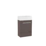 Meuble lave-mains taupe avec vasque LUPIO Ozé