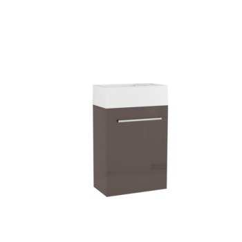 Meuble lave-mains taupe avec vasque LUPIO Ozé
