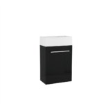 Meuble lave-mains noir avec vasque LUPIO Ozé