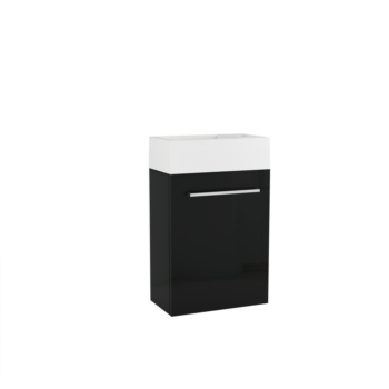 Meuble lave-mains noir avec vasque LUPIO Ozé