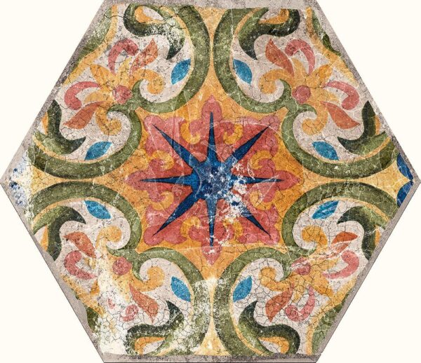 Carrelage hexagonal style mexicain ITT VERACRUZ