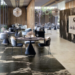 Carrelage marbre noir et beige Century CONTACT - ELEGANCE & VOGUE