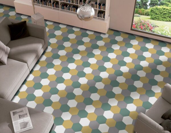 Carrelage hexagonal couleur patchwork Codicer BASIC HEX