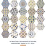 Carrelage hexagonal patchwork couleur Codicer KASBAH