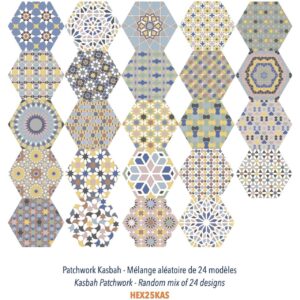 Carrelage hexagonal patchwork couleur Codicer KASBAH