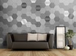 Carrelage hexagonal patchwork noir et blanc Codicer MOMA