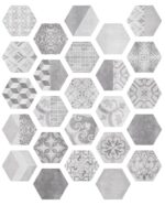 Carrelage patchwork hexagonal gris Itt NUUK