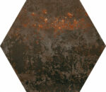 Carrelage hexagonal effet métal oxydé - Codicer POLARIS