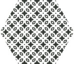 Carrelage hexagonal patchwork noir et blanc Codicer MOMA
