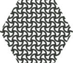 Carrelage hexagonal patchwork noir et blanc Codicer MOMA
