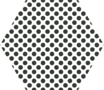 Carrelage hexagonal patchwork noir et blanc Codicer MOMA