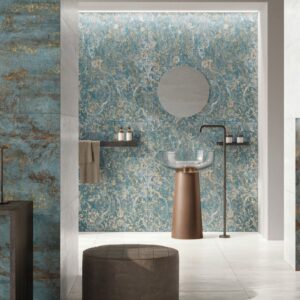 Carrelage italien effet marbré et métallisé Naxos BOLD - chambre et salle de bain