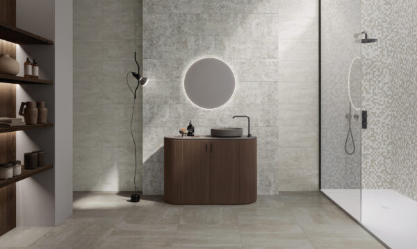 Carrelage italien marbré Naxos BOLD - salle de bain