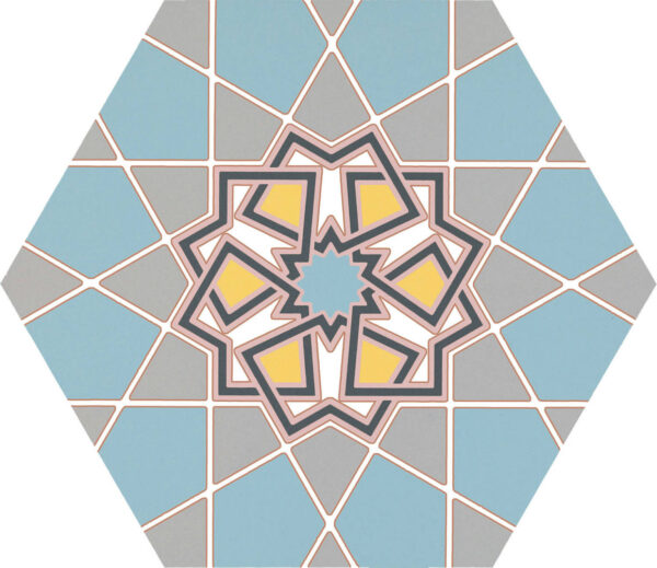 Carrelage hexagonal patchwork couleur Codicer KASBAH