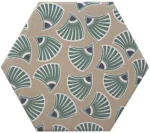 Motif du carrelage hexagonal patchwork Cevica GOOD VIBES - DECO 6