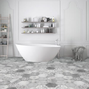 Carrelage patchwork hexagonal gris Itt NUUK