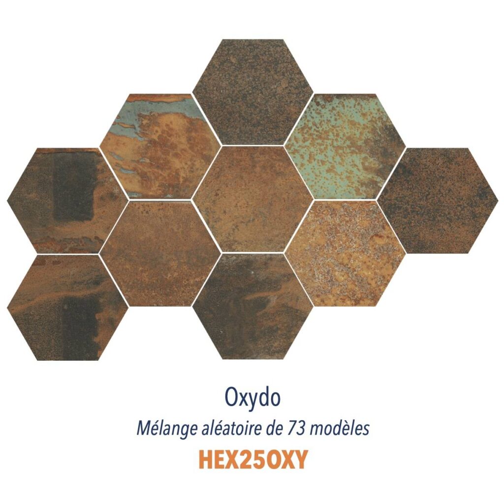 Support Métal Hexagonal Pour Géode, Fossile, Pierre - Décor Bureau Ou Vitrine - Hauteur 42 Mm - Doré