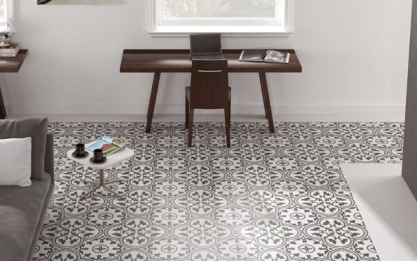 Plinthe carrelage blanc 8x25cm Codicer
