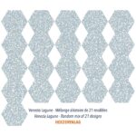 Carrelage hexagonal terrazzo granito bleu - Diffusion Céramique VENEZIA Lagune
