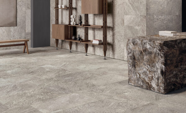 Carrelage pierre Unicom Starker ARENITE - sol et mur couleur GRIGIO