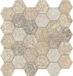 Carrelage déco hexagonal pierre Unicom Starker ARENITE - couleur MULTI