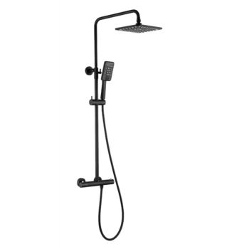 Colonne de douche noire thermostatique Oze Z800N