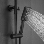 Colonne de douche noire thermostatique Oze Z800N