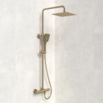 Colonne de douche thermostatique O'Design FIGARO - couleur Or Brossé