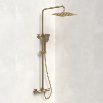 Colonne de douche thermostatique O'Design FIGARO - couleur Or Brossé