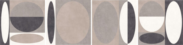 Carrelage effet béton ciré blanc beige noir Unicom Starker LIVING - décor SABBIA
