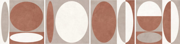 Carrelage effet béton ciré beige et terre cuite Unicom Starker LIVING - décor TERRACOTTA