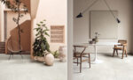 Carrelage effet béton ciré blanc Unicom Starker LIVING - sol CAOLINO